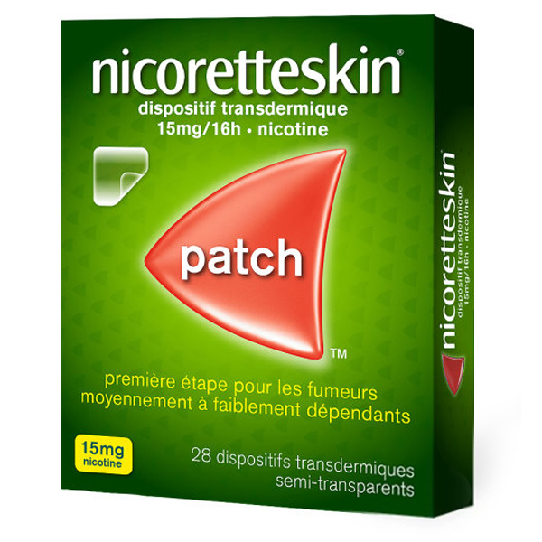NicoretteSkin patch nicotine 15 mg/16 h
