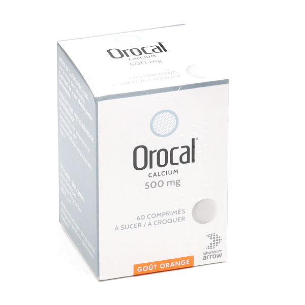 Orocal comprimés de calcium 500 mg