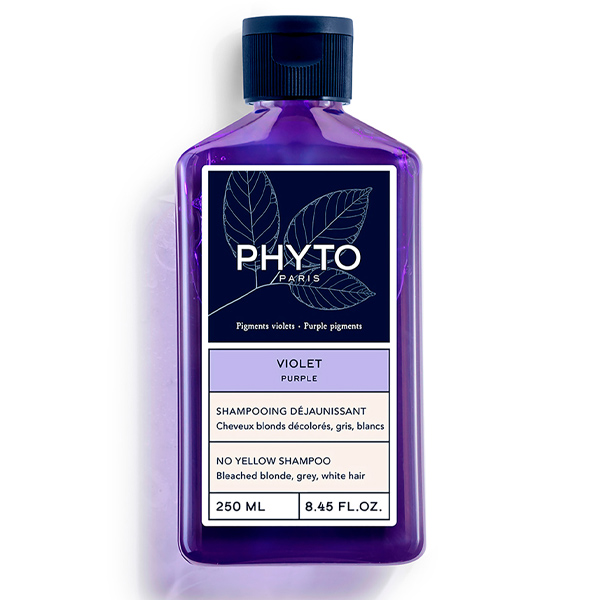 Shampoing déjaunissant cheveux blancs Phyto violet