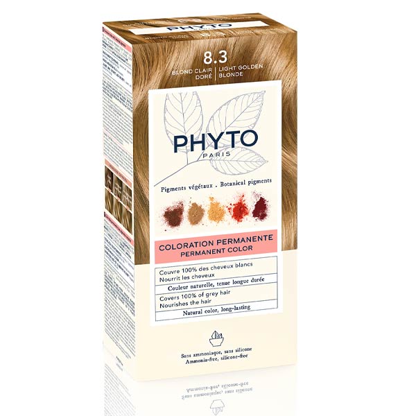 Phytocolor Kit Coloration permanente Blond Clair doré 8.3