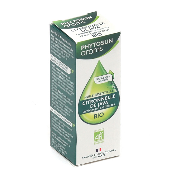 Huile essentielle Citronnelle Java bio Phytosun Arôms