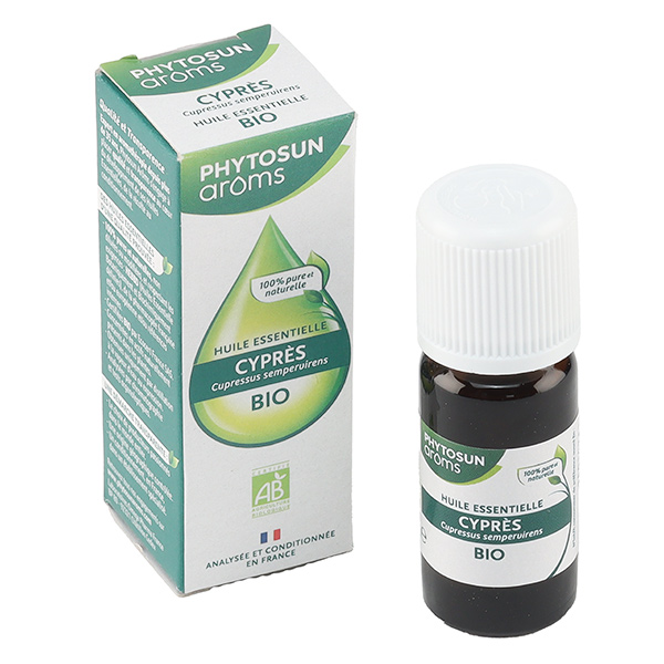Cyprès Bio Phytosun Arôms huile essentielle antitussif