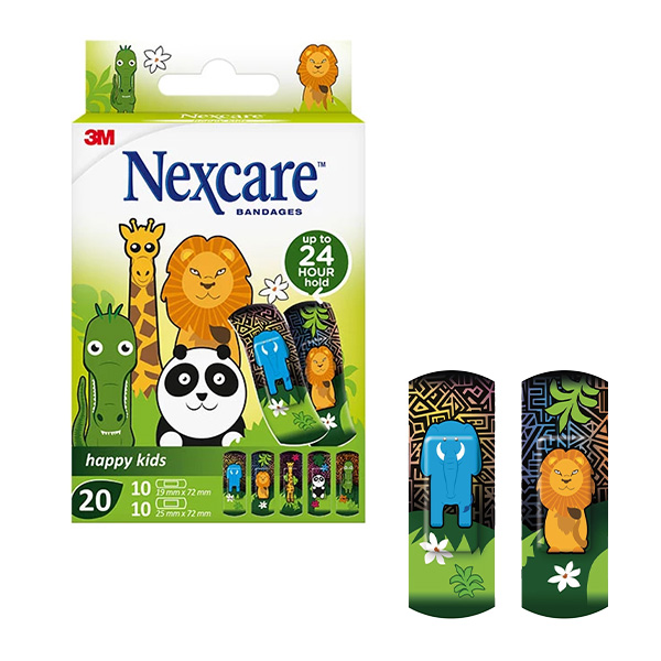 Nexcare Happy kids pansements pour petits bobos