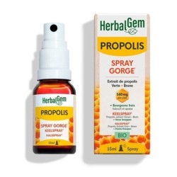 HerbalGem Spray Propolis bio pour la gorge