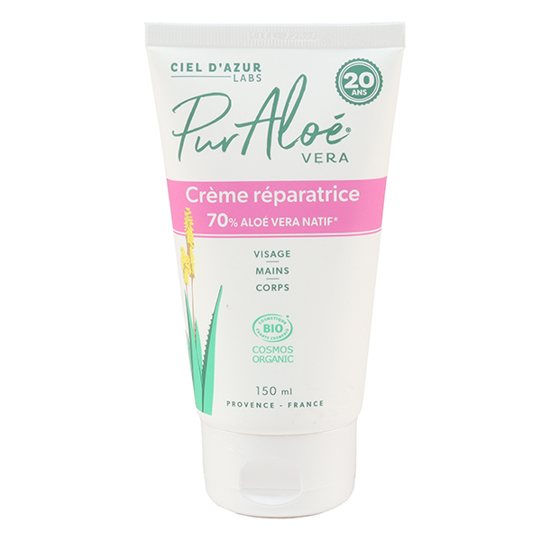 Pur Aloé crème réparatrice aloe vera 70 % bio