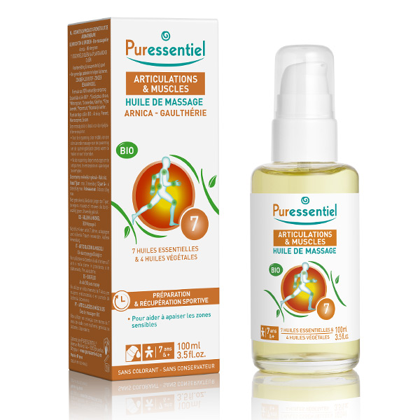 Puressentiel huile de massage Arnica Gaulthérie bio