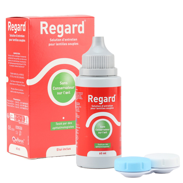 Regard solution multifonctions entretien lentilles souples