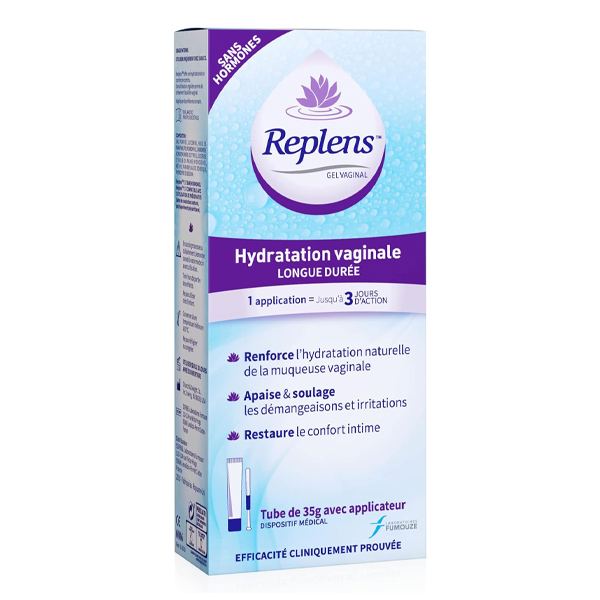 Gel vaginal sans hormones sécheresse intime Replens