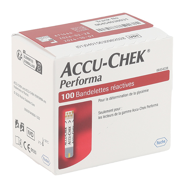 Accu-Chek Performa bandelettes contrôle glycémie