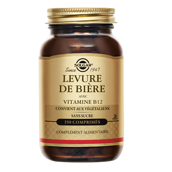 Solgar comprimés Levure de bière avec vitamine B12