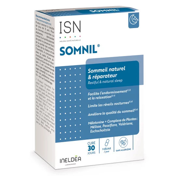 Somnil gélules plantes et mélatonine