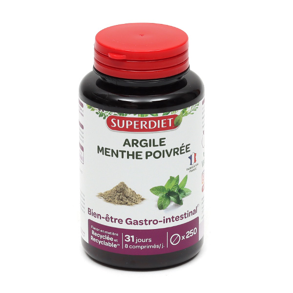Super Diet comprimés Argile verte Menthe poivrée