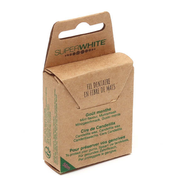 Super White fil dentaire biodégradable 50 m