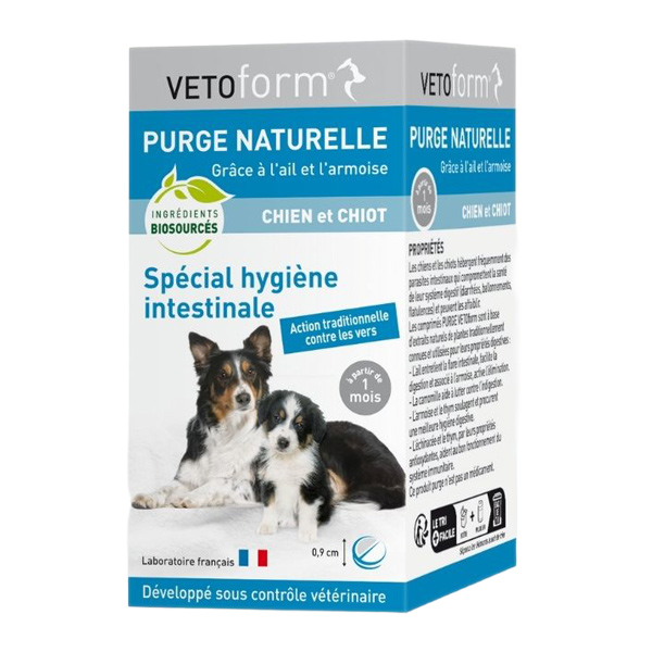 Vetoform Purge naturelle chien et chiot comprimés