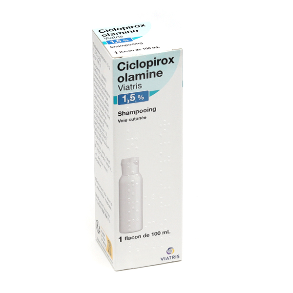 Shampooing Ciclopirox olamine Viatris 1,5% dermite séborrhéique