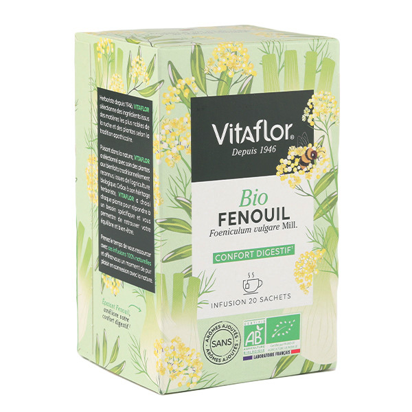 Vitaflor Confort digestif Tisane de fenouil bio en sachet