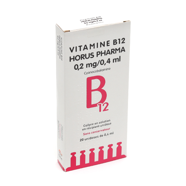 Horus Pharma collyre Vit B12 en dosette