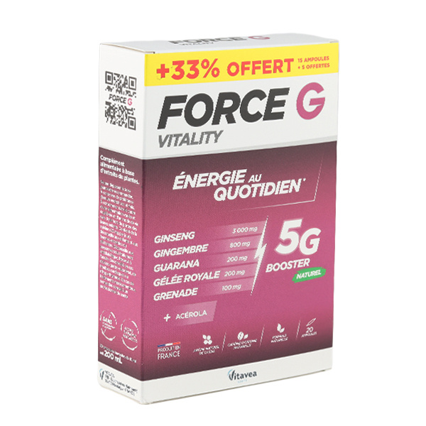 Force G Vitality ampoules énergie