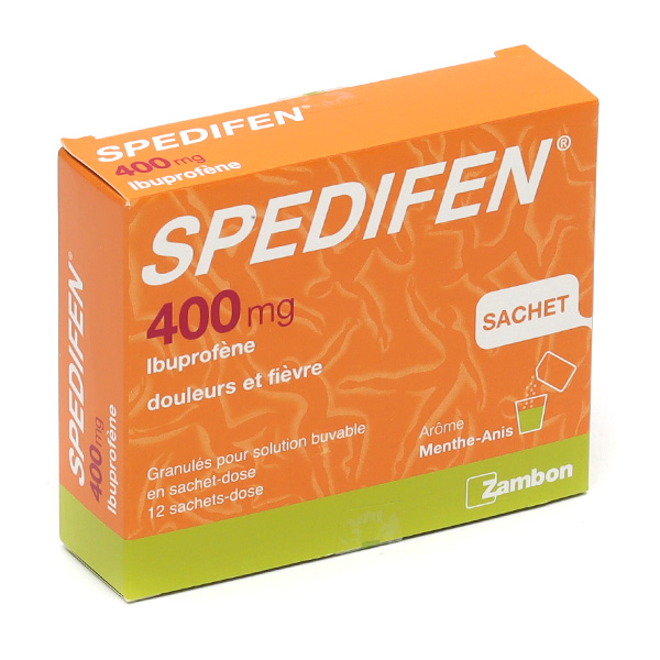 Spedifen 400 mg sachets Douleurs et fièvre