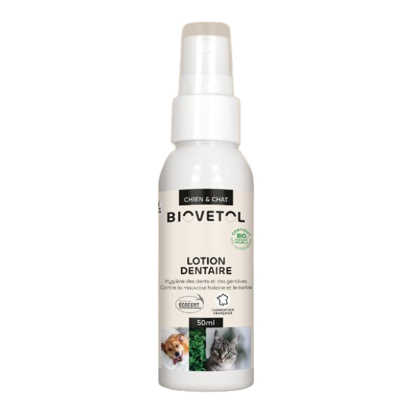 Biovetol Lotion dentaire chien et chat