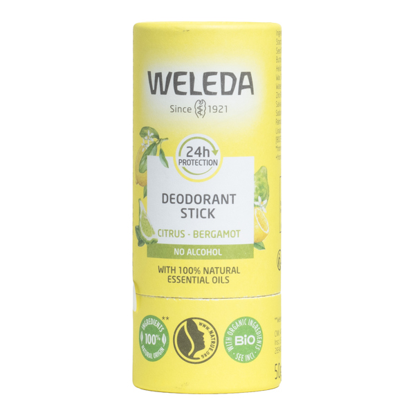 Weleda déodorant stick 24h bio Citrus bergamote
