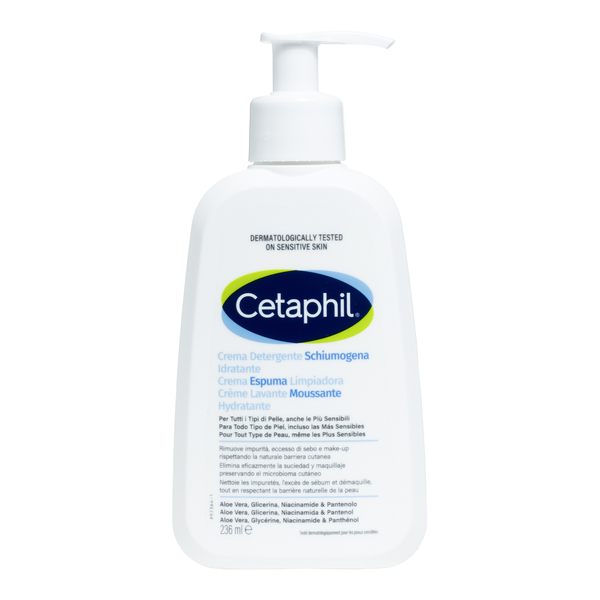 Cetaphil Crème lavante moussante hydratante