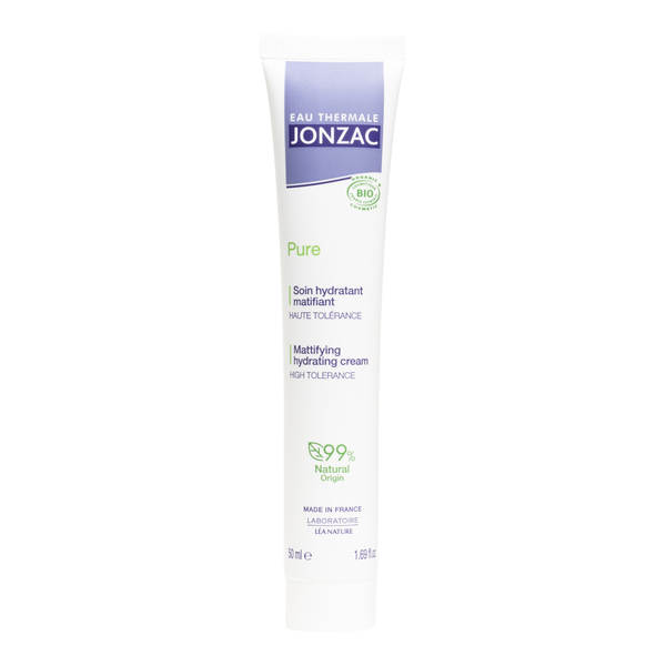 Jonzac Pure Soin hydratant matifiant bio pour peaux grasses