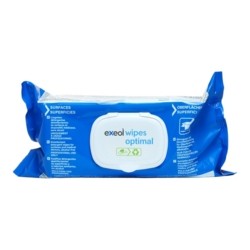 Lingettes détergentes désinfectantes Exeol wipes optimal
