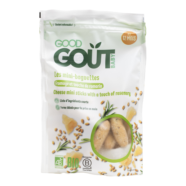 Good Goût Mini-baguettes au fromage et romarin Bio