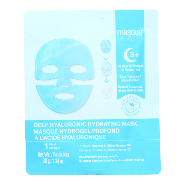Masque BAR masque hydrogel profond à l'acide hyaluronique