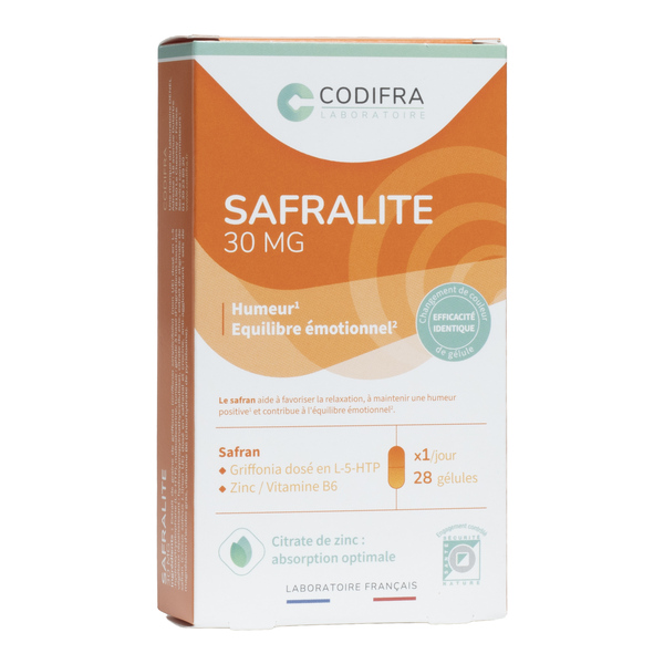 Gélules Safralite 30 mg Codifra