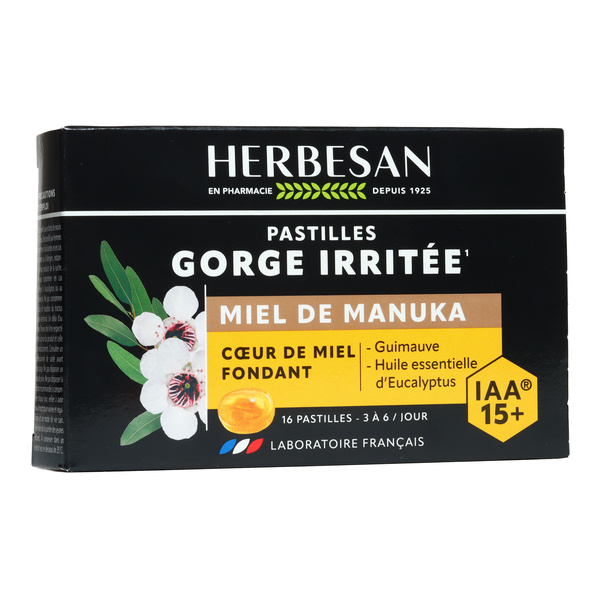 Herbesan Gorge irritée pastille