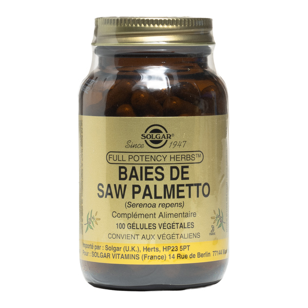 Solgar baies de Saw palmetto gélules