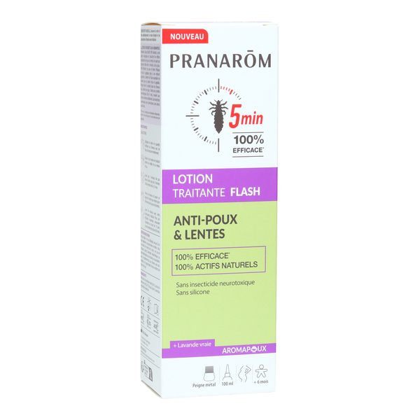 Pranarom Aromapoux Lotion anti poux et lentes Flash