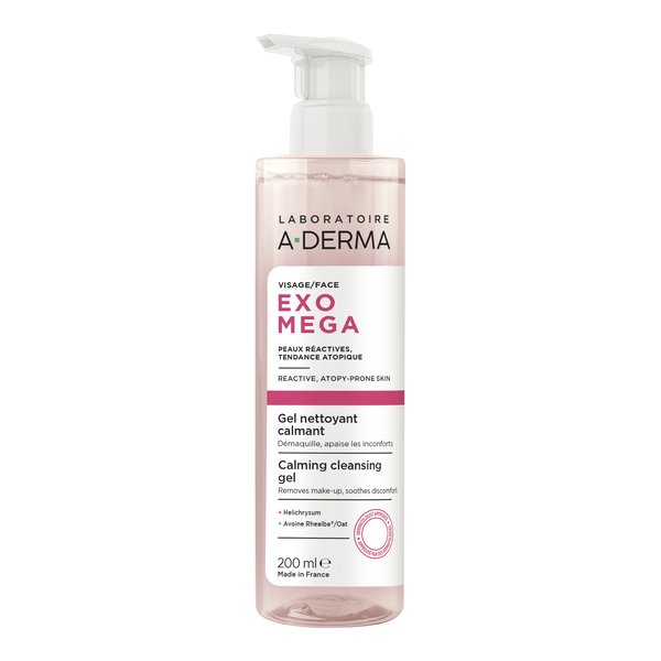 A Derma Exomega Gel nettoyant calmant