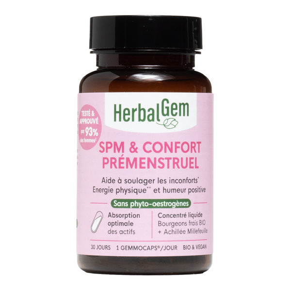 HerbalGem SPM et Confort prémenstruel bio gélules