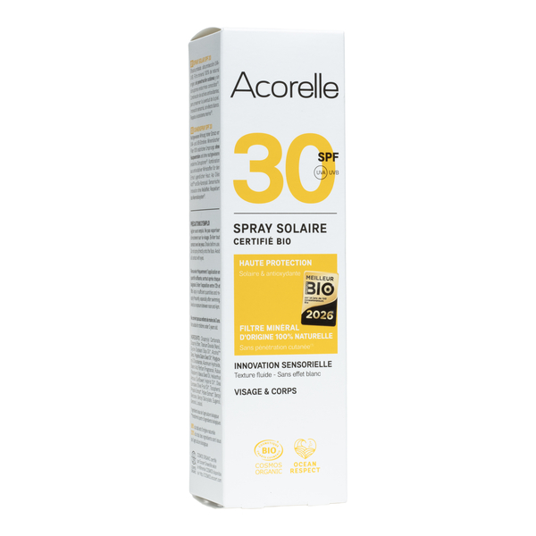 Acorelle Spray Solaire Bio SPF 30