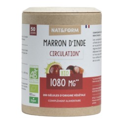 Marron d'inde Nat et Form bio gélules Circulation