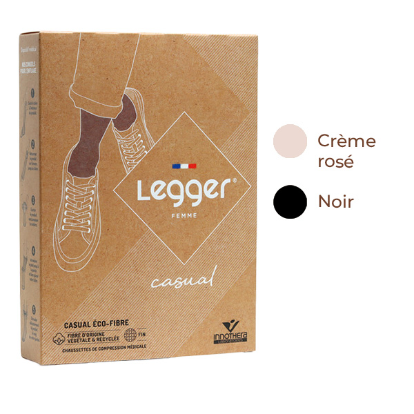 Chaussettes de contention Femme Legger casual Eco Fibre classe 2