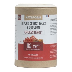 Nat et Form Ecoresponsable Levure de riz rouge et Gugulon gélules