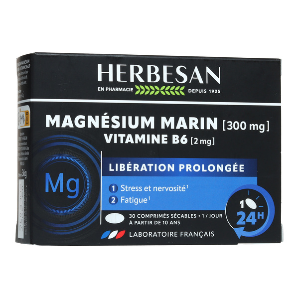 Herbesan Magnésium marin et vitamine B6 comprimés