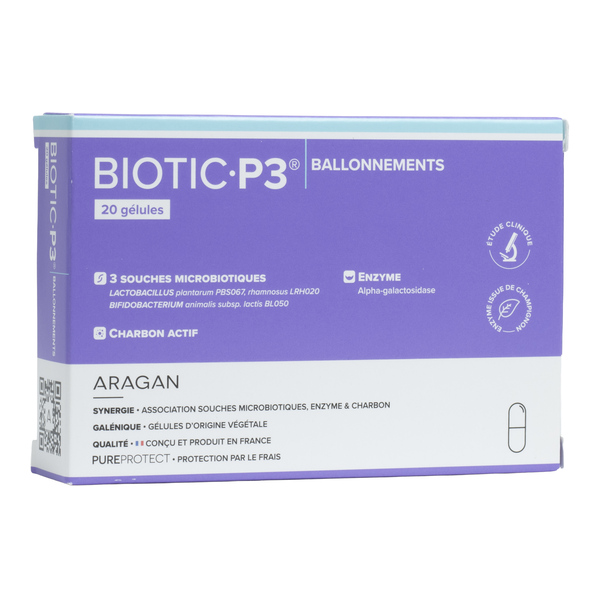 Aragan Biotic P3 Ballonnements gélules