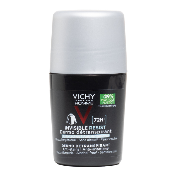Vichy Homme déodorant Invisible Resist Dermo-détranspirant 72 h bille
