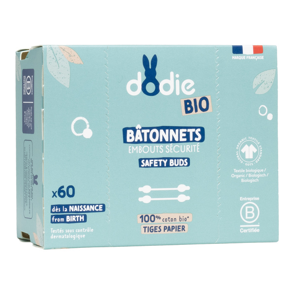 Dodie Coton tiges avec embout sécurité
