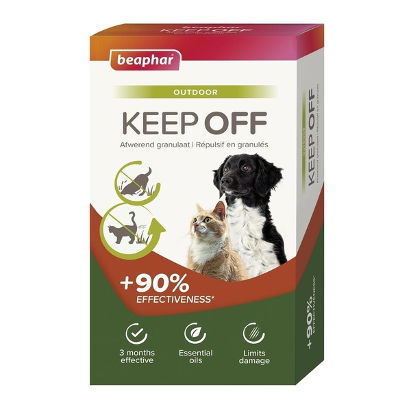 Beaphar Répulsif chat chien en granulés Keep Off Outdoor