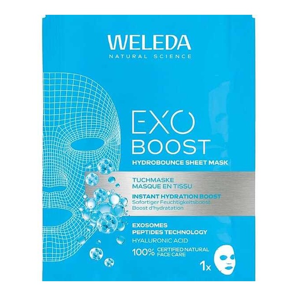 Weleda Exo Boost Masque tissu Hydrobounce à l'acide hyaluronique