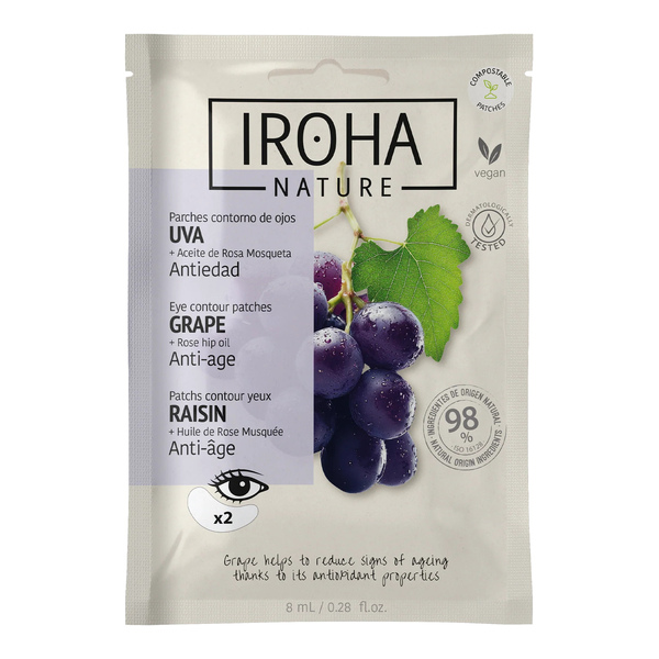 Iroha Nature Patch yeux Anti âge au raisin