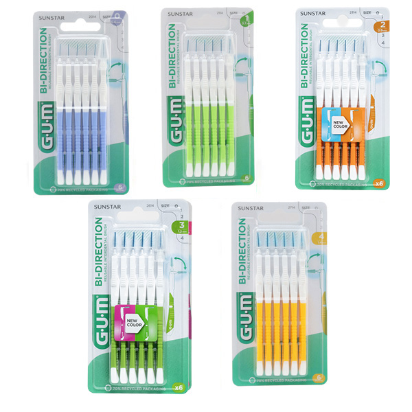 Pack brossette interdentaire Gum Bi Direction