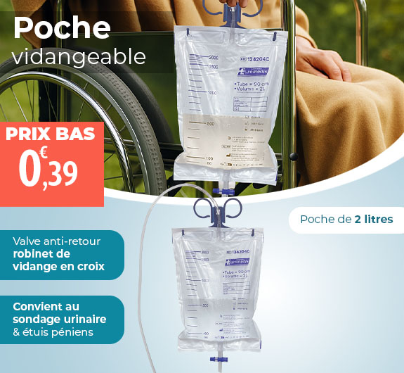 Prix bas Poche à urine 2L