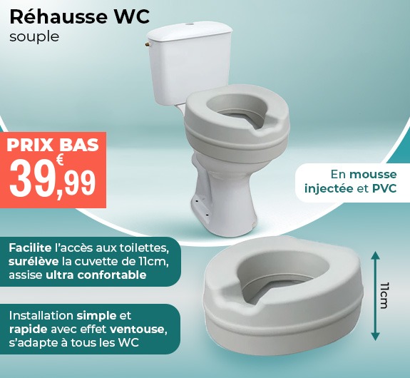 Prix bas Réhausse WC Contact Plus Néo mousse